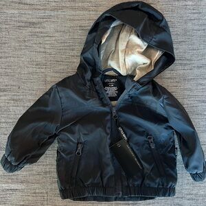 NWT Little Bipsy navy lined windbreaker 0-3m